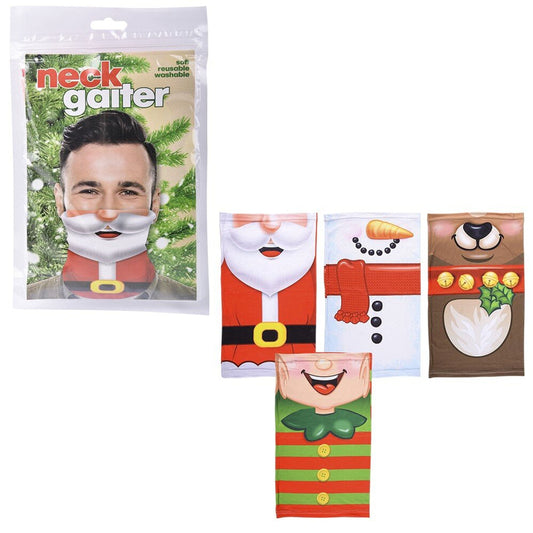 Christmas Holiday Neck Gaiter For Kids & Adults