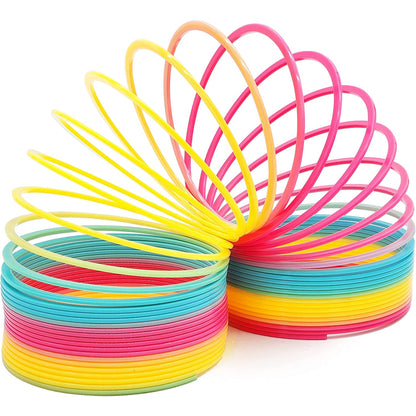 Rainbow Spring Plastic Coil Toy